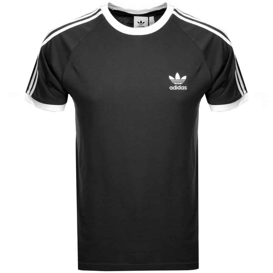 Alternative Image for Productadidas Originals California 3 Stripe T Shirt Black1